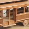 Tramway petit train bois jouet ancien