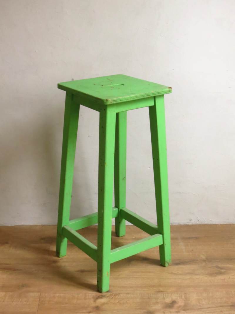 tabouret industriel bois