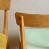 Chaises pieds compas vintage