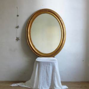 Miroir ancien ovale