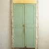 Porte ancienne vert minth