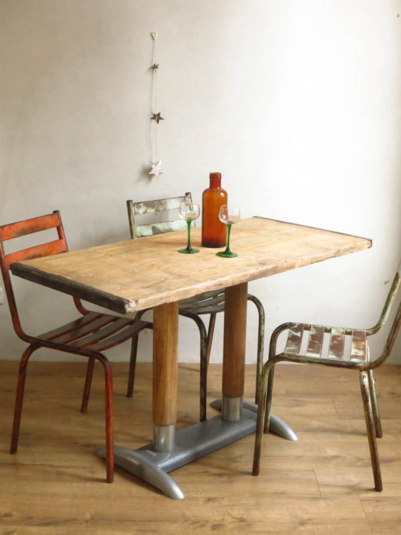 Table bistrot industrielle