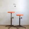 Tabouret industriel orange