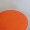 Tabouret industriel orange