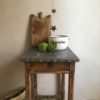 Billot zinc table d'atelier