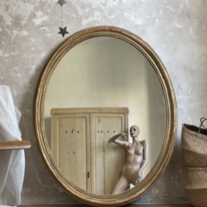 Miroir ovale ancien grand format