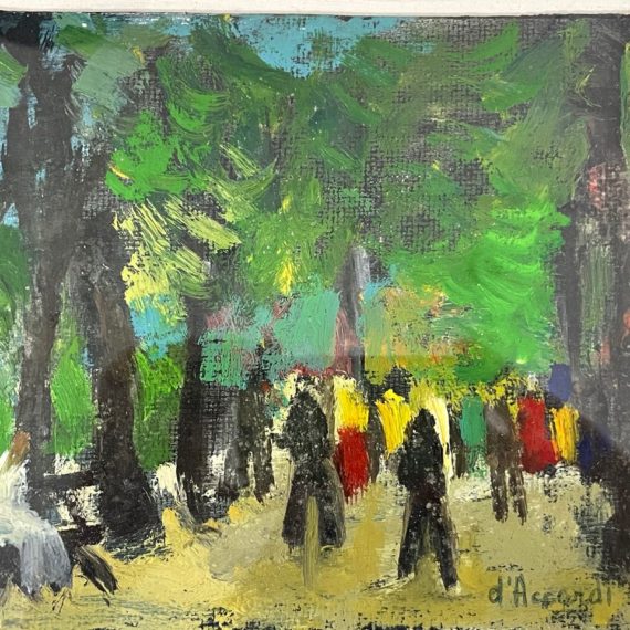 Tirage Albuminé Original - France, Arbre Et Famille Sur Un Chemin - Circa 1885
