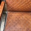 Fauteuil vintage cuire et metal