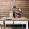 Table de campagne patine